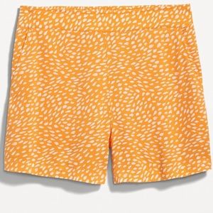 Old Navy High Waisted Playa Short - Orange Dots Size XS